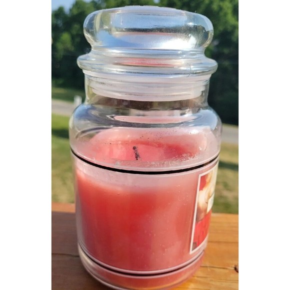 Yankee Candle Hearts & Flowers Black Band White Label 22 Oz Jar Retired RARE - Picture 6 of 14